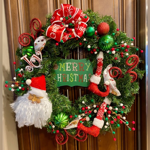 Handmade Christmas Wreath - Picture 2 of 5